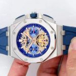 Audemars Piguet Royal Oak offshore SS Blue Face Watch Fake AP Skeleton Watch